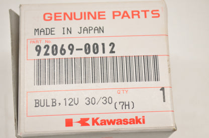 OEM Kawasaki 92069-0012 Bulb 12V 30/30W NOS