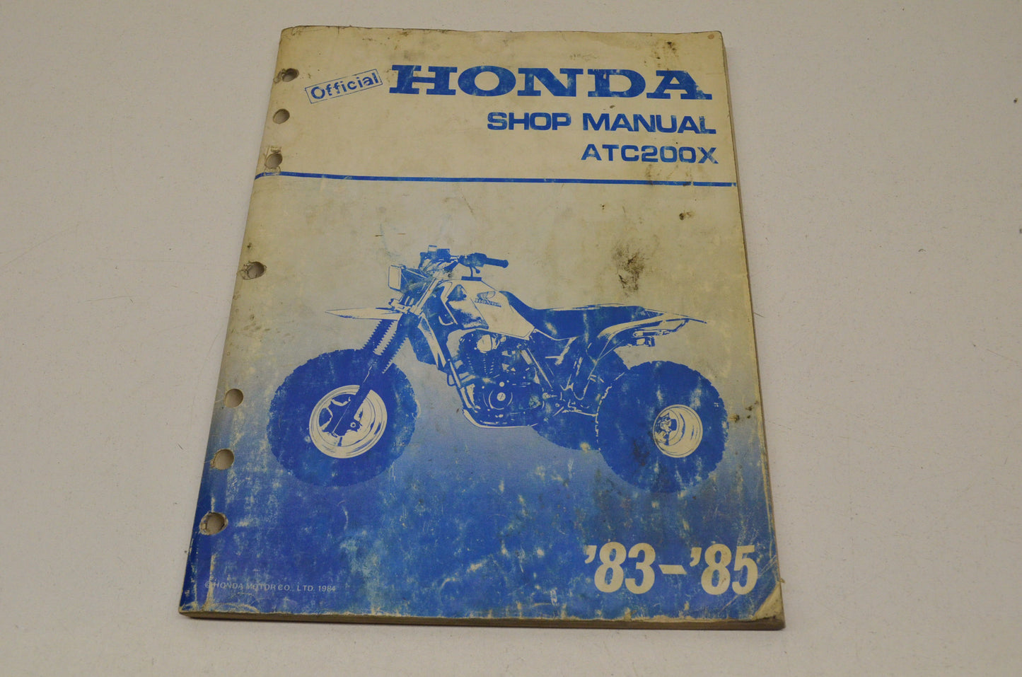 OEM Honda 6196502 Service Manual 83-85 ATC200X