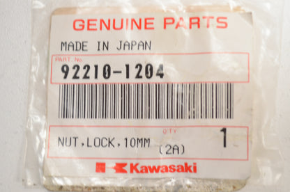 OEM Kawasaki 92210-1204 Lock Nut 10MM NOS