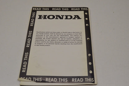 OEM Honda 6115-7009-8402 ATC200M Set-up Instructions 84 84 ATC200M