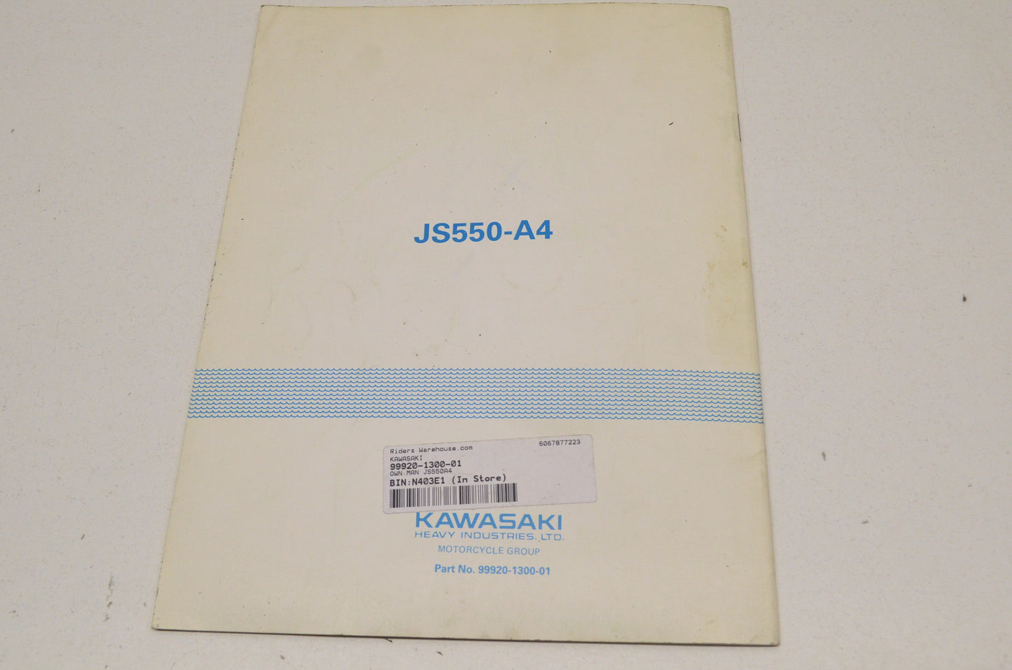 OEM Kawasaki 99920-1300-01 Owner's Manual JS550A4