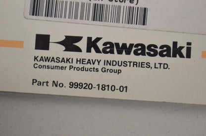 OEM Kawasaki 99920-1810-01 Owner's Manual ZX1100D5