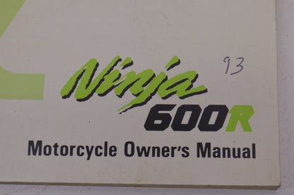 OEM Kawasaki 99920-1608-01 Owner's Manual ZX600C6