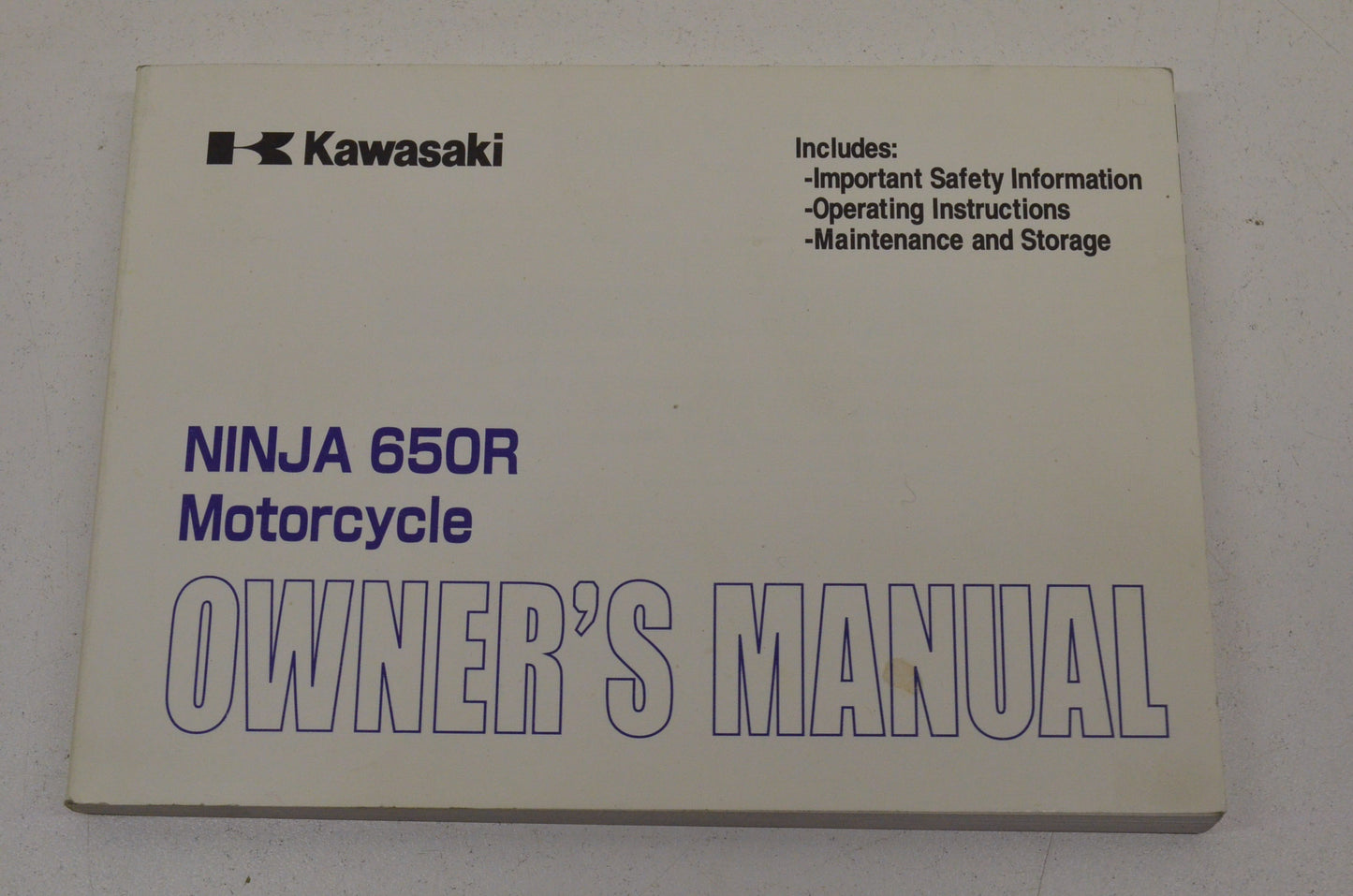OEM Kawasaki 99987-1435 Owner's Manual EX650A7F