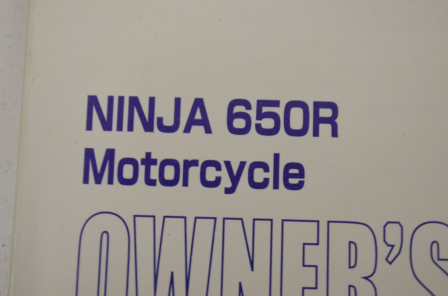 OEM Kawasaki 99987-1435 Owner's Manual EX650A7F