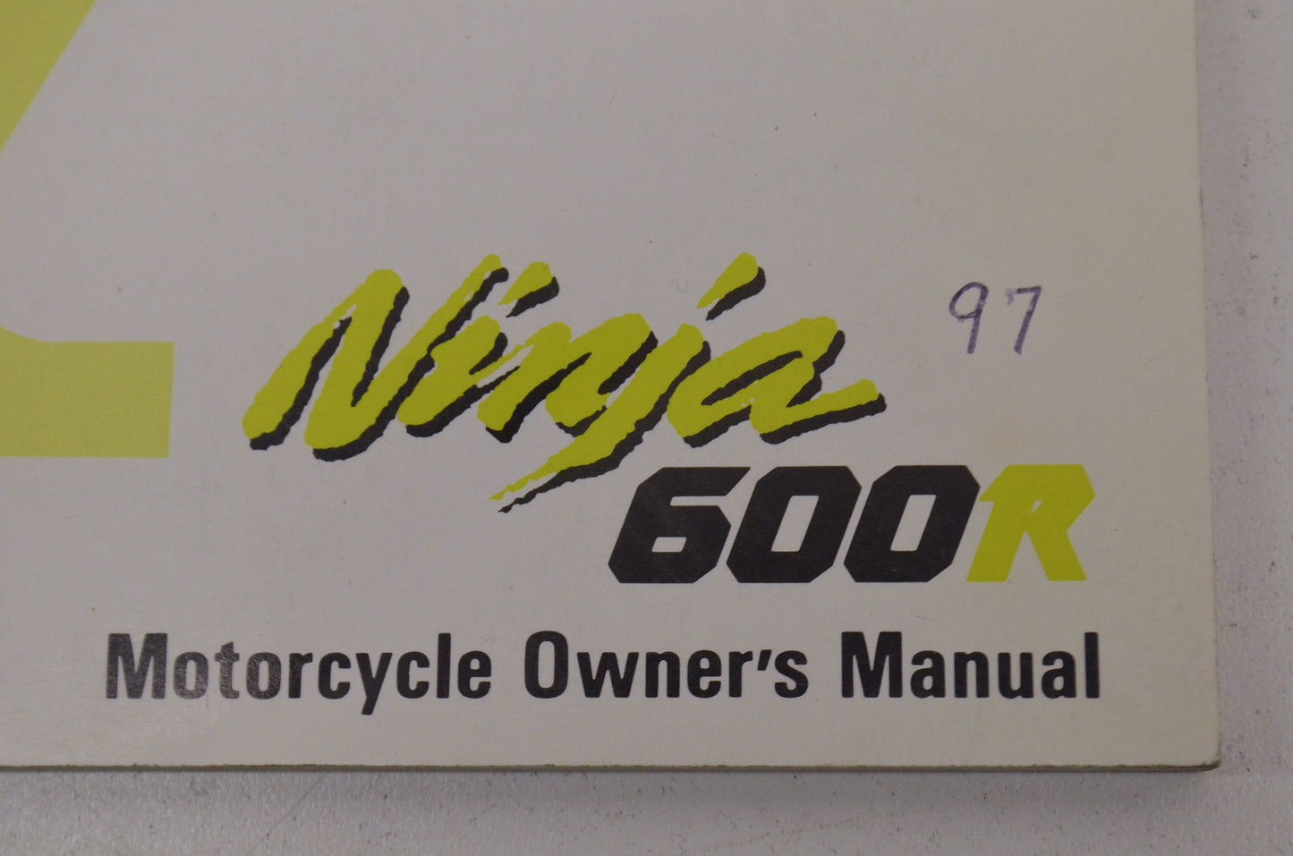OEM Kawasaki 99920-1811-01 Owner's Manual ZX600C10