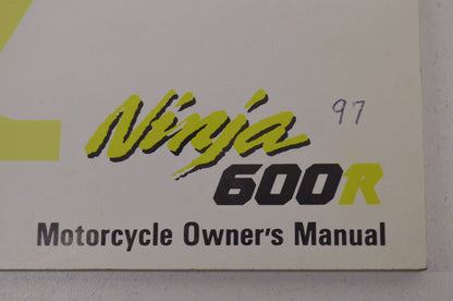 OEM Kawasaki 99920-1811-01 Owner's Manual ZX600C10