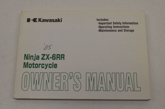 OEM Kawasaki 99987-1276 Owner's Manual ZX600-N1