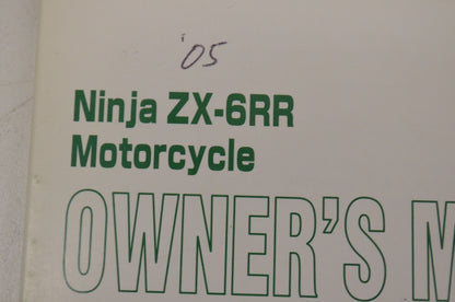 OEM Kawasaki 99987-1276 Owner's Manual ZX600-N1
