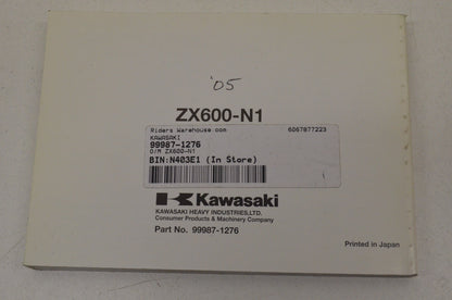 OEM Kawasaki 99987-1276 Owner's Manual ZX600-N1