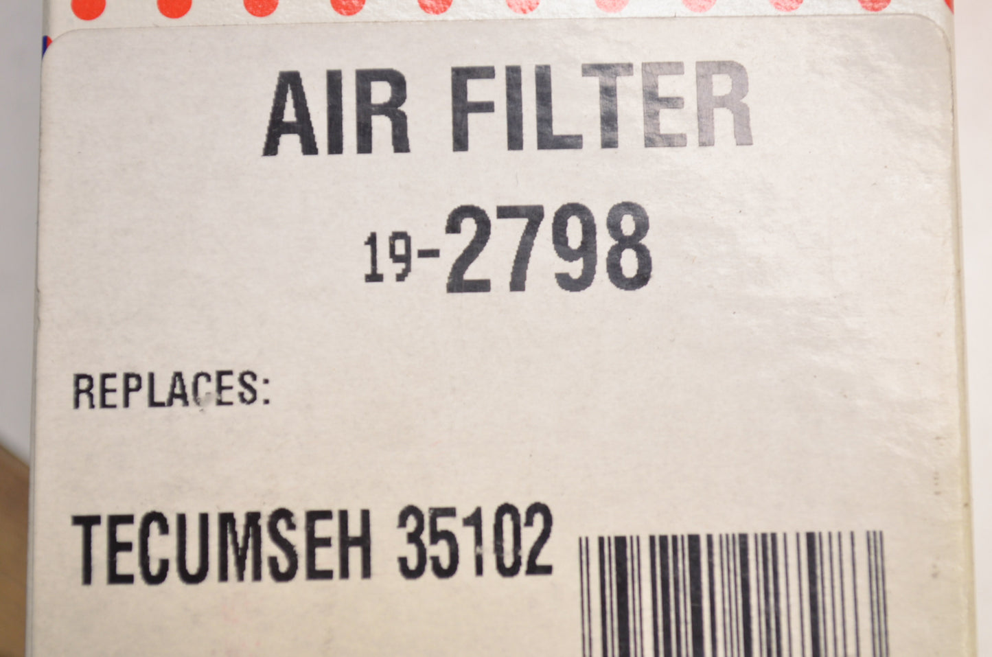 New Rotary Tecumseh Air Filter NOS