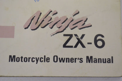 OEM Kawasaki 99920-1533-01 Owner's Manual ZX600D2