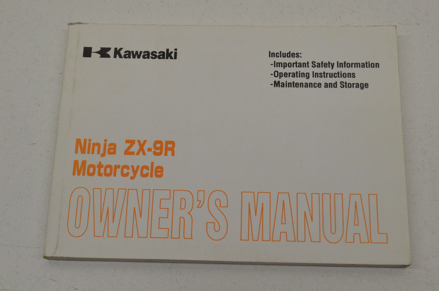 OEM Kawasaki 99920-1967-01 Owner's Manual ZX900E1