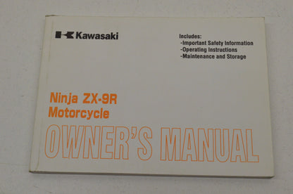 OEM Kawasaki 99920-1967-01 Owner's Manual ZX900E1