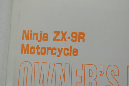 OEM Kawasaki 99920-1967-01 Owner's Manual ZX900E1