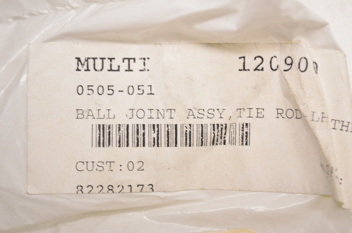 OEM Arctic Cat 0505-051 Left Hand Thread Tie Rod Ball Joint Assembly NOS