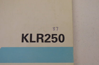 OEM Kawasaki 99920-1364-01 Owner's Manual KL250D4