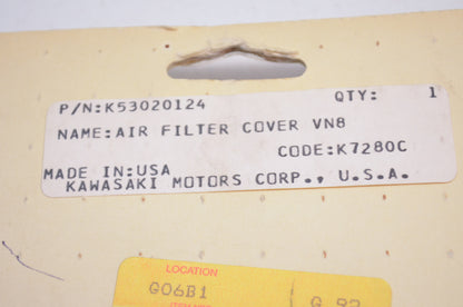 OEM Kawasaki K53020-124 Air Filter Cover VN8 NOS