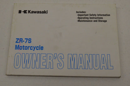 OEM Kawasaki 99987-1104 Owner's Manual ZR750-H3