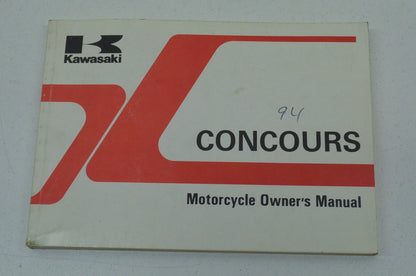 OEM Kawasaki 99920-1663-01 Owner's Manual ZG1000A9