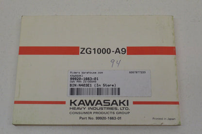 OEM Kawasaki 99920-1663-01 Owner's Manual ZG1000A9