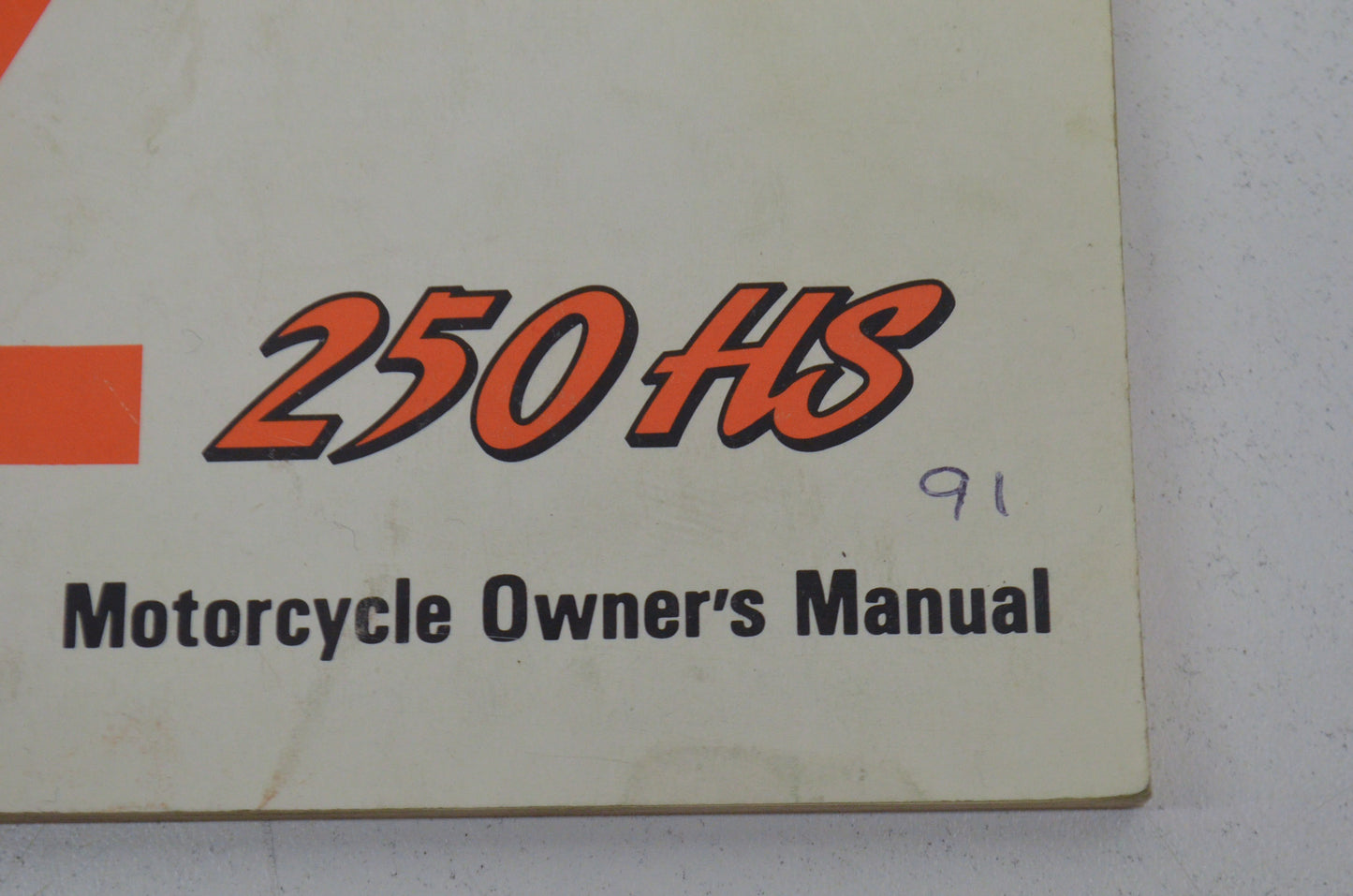 OEM Kawasaki 99920-1537-01 Owner's Manual EL250E1