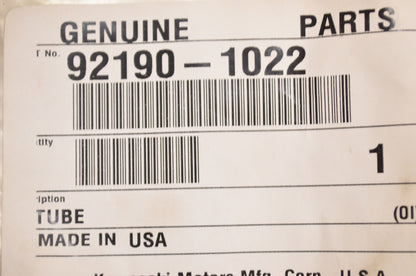 OEM Kawasaki 92190-1022 Tube 4.7X 9.5x350 NOS