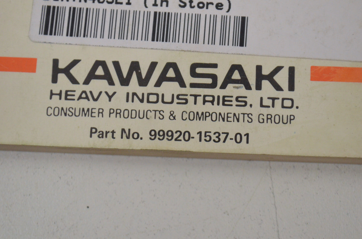 OEM Kawasaki 99920-1537-01 Owner's Manual EL250E1