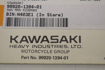 OEM Kawasaki 99920-1394-01 Owner's Manual KZ305B2