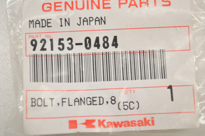 OEM Kawasaki 92153-0484 Flanged Bolt 8X40 Qty 2 NOS
