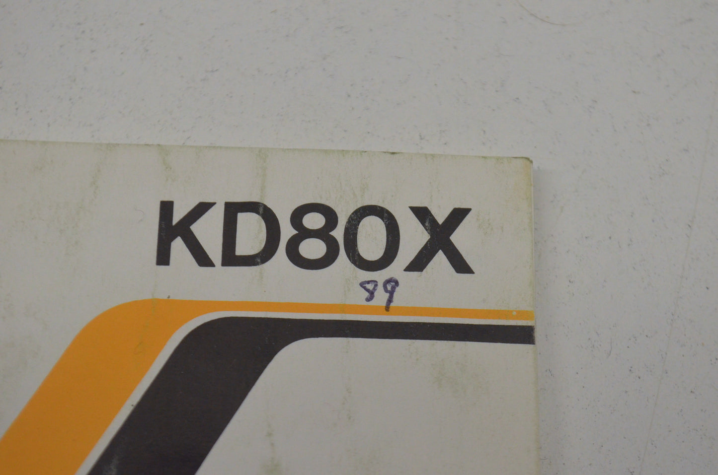 OEM Kawasaki 99920-1472-01 Owner's Manual KD80N2