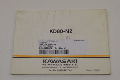 OEM Kawasaki 99920-1472-01 Owner's Manual KD80N2