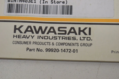 OEM Kawasaki 99920-1472-01 Owner's Manual KD80N2