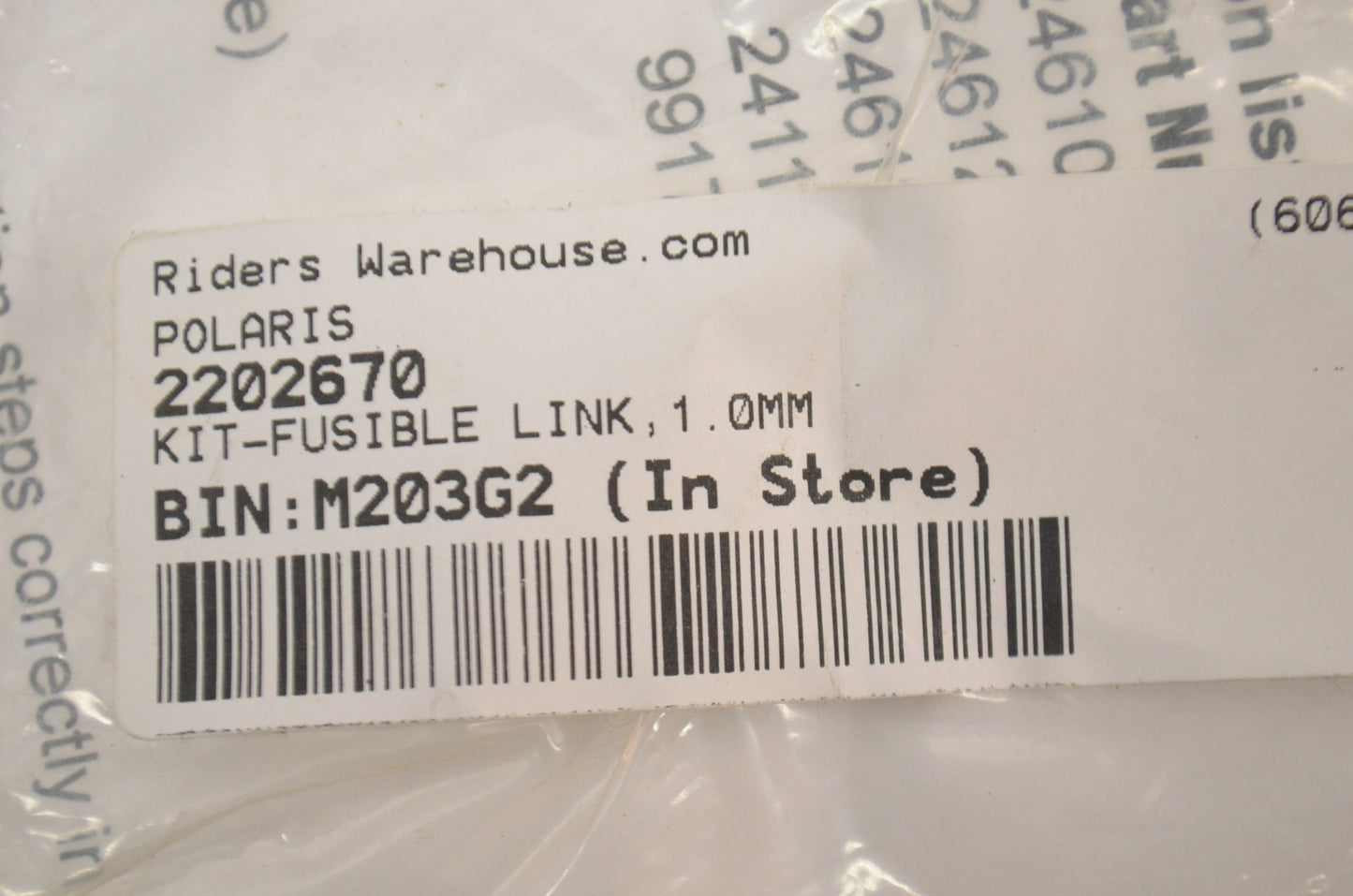OEM Polaris 2202670 Fusible Link Kit 1.0mm NOS