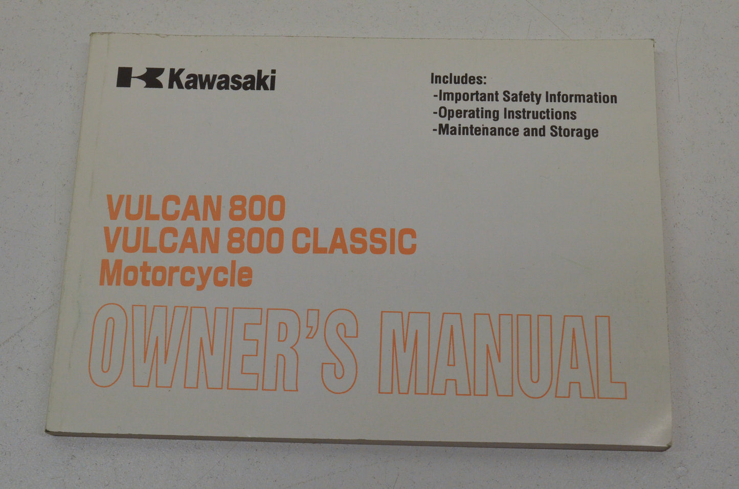OEM Kawasaki 99920-1894-01 Owner's Manual VN800B4