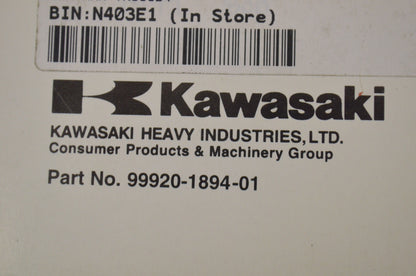 OEM Kawasaki 99920-1894-01 Owner's Manual VN800B4