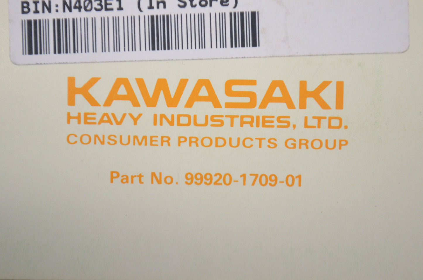 OEM Kawasaki 99920-1709-01 Owner's Manual JH750C1