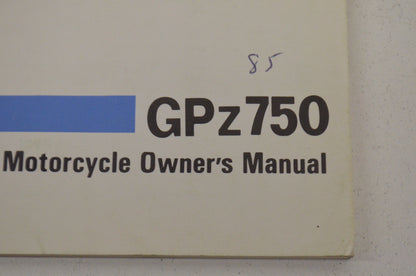 OEM Kawasaki 99920-1274-01 Owner's Manual ZX750A3