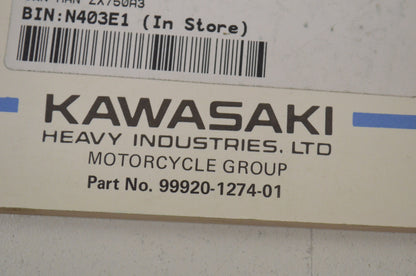 OEM Kawasaki 99920-1274-01 Owner's Manual ZX750A3