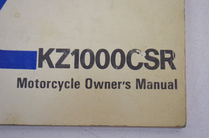 OEM Kawasaki 99920-1137-01 Owner's Manual KZ1000M2