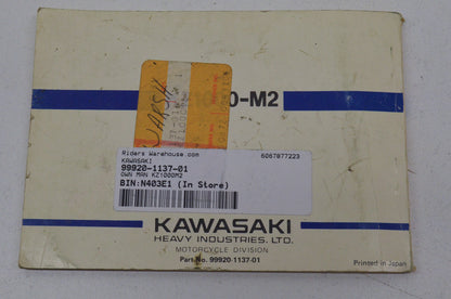 OEM Kawasaki 99920-1137-01 Owner's Manual KZ1000M2