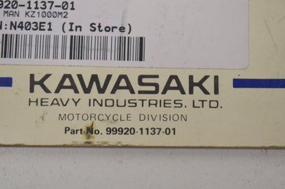 OEM Kawasaki 99920-1137-01 Owner's Manual KZ1000M2