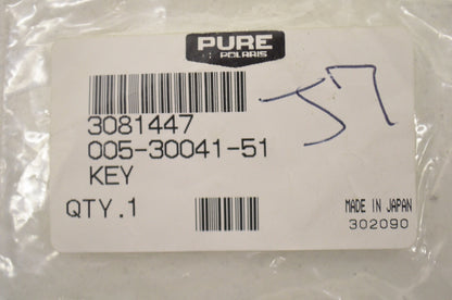 New OEM Polaris 3081447, 005-30041-51 Crankshaft Key NOS