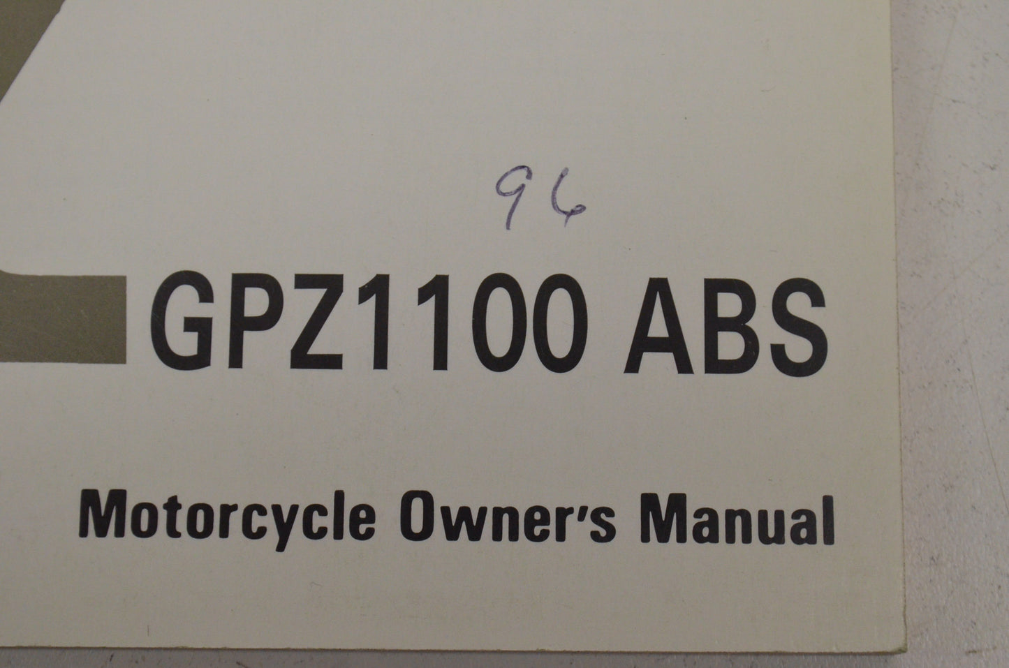 OEM Kawasaki 99920-1777-01 Owner's Manual ZX1100F1