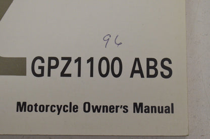 OEM Kawasaki 99920-1777-01 Owner's Manual ZX1100F1
