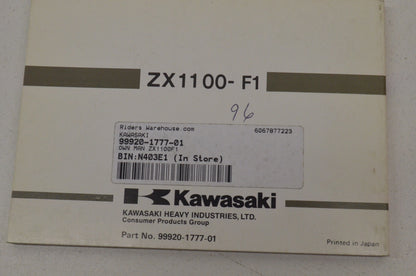 OEM Kawasaki 99920-1777-01 Owner's Manual ZX1100F1