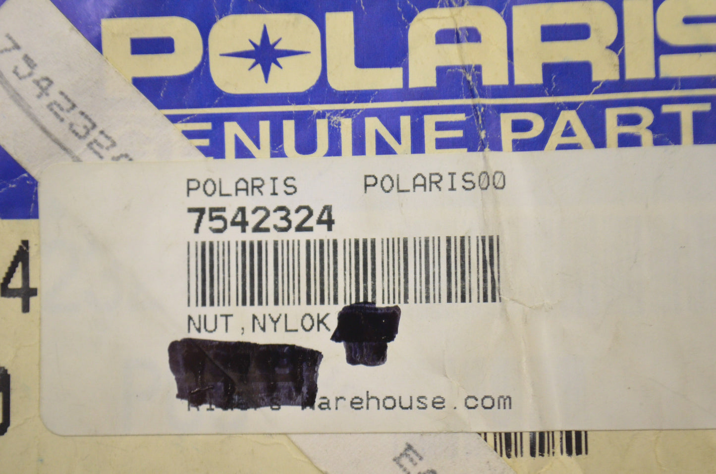 OEM Polaris 7542324 Nylok Nut Qty 2 NOS