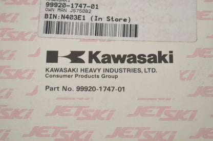 OEM Kawasaki 99920-1747-01 Owner's Manual JS750B2