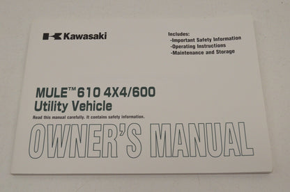 OEM Kawasaki 99987-1325 Owner's Manual KAF400A/B/C NOS