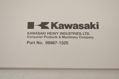 OEM Kawasaki 99987-1325 Owner's Manual KAF400A/B/C NOS